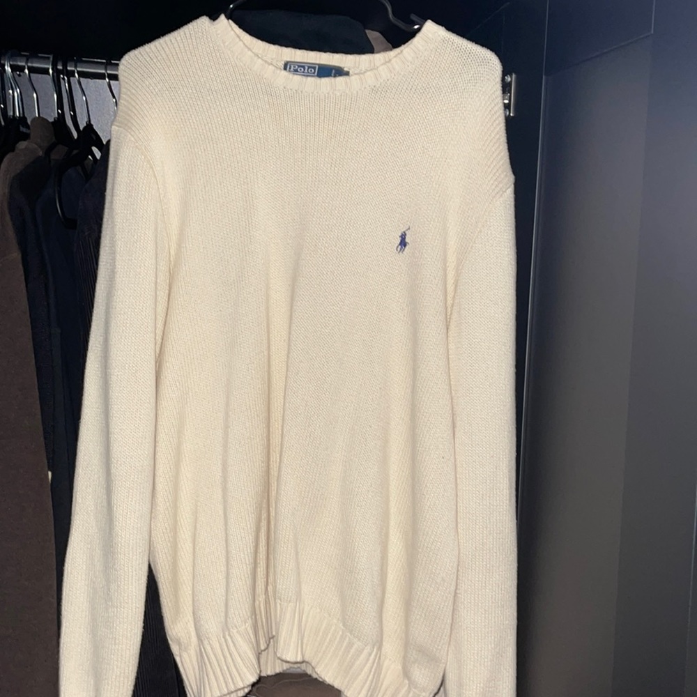Polo crewneck sweater